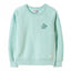 L&S Do All Things With Love Laced Sleeves Aqua Sweatshirt 883