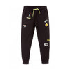 L&S Printed Badges Black Trouser 1068