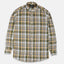 ZR Men Slimfit Light Green Check Shirt 973