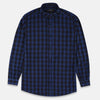 ZR Men Blue And Black Check Shirt 968