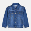 B.X Stone Button Little Unicorn Mid Blue Denim Jacket 8117