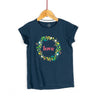 TX Glitter LOVE Printed Blue Tshirt 1760