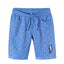 L&S Cactus Print Speed Up Blue Shorts 1815