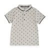 Tu All Over Monsters Print Grey Polo 2051