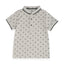Tu All Over Monsters Print Grey Polo 2051