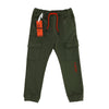 OM 5 Pocket Style Orange Cord Olive Green Pant 3193