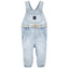 Osk Golden Waist Ribbon Denim Light Blue Full Dungaree 3803