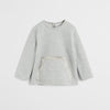 MNG Kangaroo Frill Pocket Grey Sweatshirt 2596