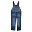 Osk White Shoulder Belt Style Back Pocket Mid Blue Full Dungaree 3799