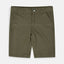 LH Plain Olive Green Cotton Shorts 7478