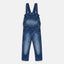 OSH Frill Heart Pocket Dark Blue Denim Dungaree 4594