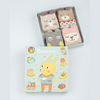 Caramella Rabbit Light Blue 4 Socks Box 3233