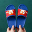 K.Bear Penguin Red Top Blue Soft Slippers 4899