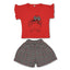 MNXY Red Bow Girl Face 2 Piece Set 2258
