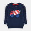 Mixer Truck Embroidered Blue Sweatshirt 7717