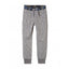 L&S Contrast Retro Belt Grey Fleece Trouser 13556