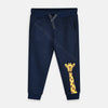 TT Giraffe Print Navy Blue Trouser 3097