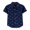 CRT Multi Color Animals Print Navy Blue Casual Shirt 3916