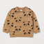 H Bear Face Print Dark Brown Sweatshirt 2616