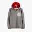 LS Just Move Embossed Grey Zipper Hoodie 3306