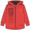 GRG Change Never Embossed Orange Zipper Hoodie 3143