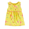 CRT Jungle Animals Print Loose Flare Yellow Top 4075