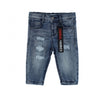OM Ripped Patch Mid Blue Denim 3221
