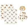 Hu Baby Lion And Zebra 2 Blanket Set 7909