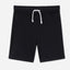 LFT Plain Black Shorts with White Cord 2079