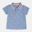 Bab Clb Palm Trees Cadet Blue Polo 1901