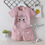 2 Piece set Caturday Tea Pink 1706