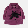 XAN Belt & Button Style Mulberry Warm Coat 7749