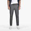 D&co Anthracite Grey Check Slim Stretch Chino 1772