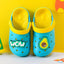 XY Avocado Teal With Yellow Crocks 7266