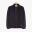LS Quilted Mock Neck Navy Blue Zipper 2772