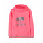 LS Girls Run The World Print Pink Hoodie 3290