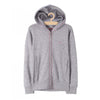 LS Small Logo Plain Grey Zipper Hoodie 3309
