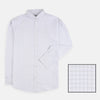 ZR Sleek Grey Box White Casual Shirt 4684
