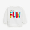 ZR Lets Fun Off White Sweatshirt 3077