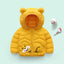 HT Bear Face Yellow Puffer Jacket 7555