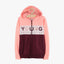 LS Young Generation Pink With Burgundy Zipper Hoodie 2781