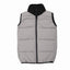 BHM Sleeveless Grey Puffer Jacket with Black Neck 2642