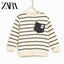 ZR White Stripe Sweat Shirt 779