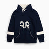 Orch 38 Sherpa Neck Navy Blue Sweat Shirt 2421