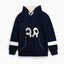 Orch 38 Sherpa Neck Navy Blue Sweat Shirt 2421