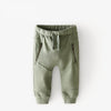 ZR Side Zip Style Bottom Rip Light Green Trouser 3180