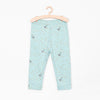 51015 Sea Green With Duck & Starts Print Legging 4284