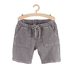 51015 Acid Wash Rough Look Grey Shorts 3719