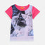 NLD Cat Printed Dark Pink Shirt 4804