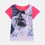 NLD Cat Printed Dark Pink Shirt 4804